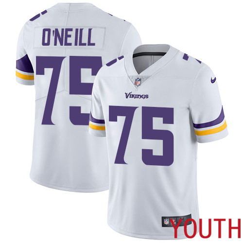 Minnesota Vikings #75 Limited Brian O Neill White Nike NFL Road Youth Jersey Vapor Untouchable->youth nfl jersey->Youth Jersey